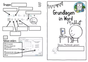 Vorschau - Arbeitsblätter - Grundlagen in Word - Merkheft und digitale Übung (Informatik) - Seite 1