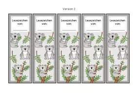 Vorschau - Poster - Lesezeichen - Koalaklasse - Seite 2