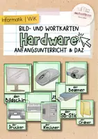 Vorschau - Arbeitsblätter - Bild- und Wortkarten Hardware | Informatik - Deckblatt