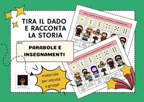 anteprima - Esercizi - TIRA IL DADO E RACCONTA LA STORIA - PARABOLE E INSEGNAMENTI - Pagina di copertina