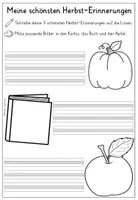Vorschau - Arbeitsblätter - Herbst Arbeitsblätter: Kreatives Schreiben Grundschule - Seite 2