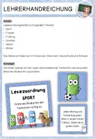 Vorschau - Stationenlernen - Lesezuordnungskarten - Bild- und Satzkarten - Seite 1