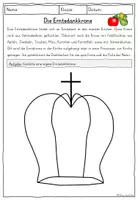 Vorschau - Arbeitsblätter - Erntedank Arbeitsblätter Bräuche & Traditionen Religion - Seite 1