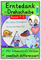 Vorschau - Arbeitsblätter - Religion Erntedank Klasse 1 und 2 – Drehscheibe basteln - Deckblatt