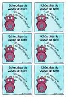 Vorschau - Anderer Materialtyp - Grußkärtchen - Schön, dass du (wieder) da bist - Seite 1