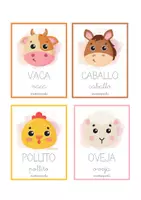 Vista previa - Tarjetas / Manipulativos - DALE DE COMER A LOS ANIMALES - página 3