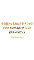 Vorschau - Arbeitsblätter - Gegenüberstellung von Romantik und Realismus - Seite 1