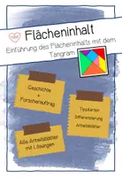 Vorschau - Unterrichtsreihen - Flächeninhalt - Einführung des Flächeninhalts mit dem Tangram - Seite 1