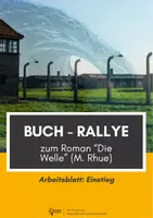 Vorschau - Arbeitsblätter - Buch- Rallye: Unterrichtseinstieg für den Roman "Die Welle" (M. Rhue) - Deckblatt
