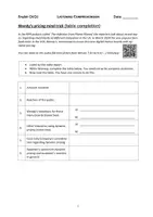 Vorschau - Arbeitsblätter - Hörverstehen Q1 GK Englisch - Globalization; Utopia; Dystopia - Deckblatt