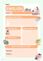 Προεπισκόπηση - Φυλλάδια - English class information sheet - Πληροφορίες τάξης - Εξώφυλλο