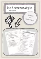 Vorschau - Merkblätter - Drama: Merkblatt zur Szenenanalyse - Deckblatt