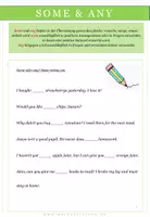 Vorschau - Arbeitsblätter - Englisch: some & any - auch interaktiv - Seite 2
