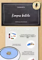 Vorschau - Stundenentwürfe - Anleitung: Kompass bauen - Deckblatt