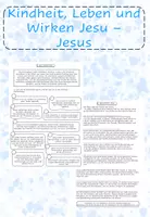 Vorschau - Arbeitsblätter - Kindheit, Leben und Wirken Jesu - Jesus - Deckblatt