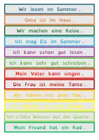 Vorschau - Spiele - Schnipselsätze: Wörter ordnen - Deckblatt