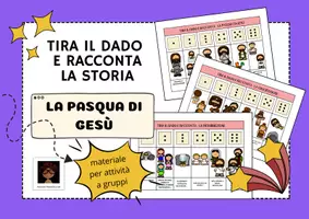 anteprima - Esercizi - TIRA IL DADO E RACCONTA - LA PASQUA DI GESù - Pagina di copertina