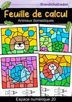 Vorschau - Arbeitsblätter - Fiche de calcul sur les animaux domestiques - 4 fiches de calcul (français) - Deckblatt