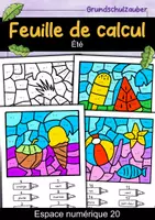 Vorschau - Arbeitsblätter - Fiche de calcul été - 4 fiches de calcul (français) - Deckblatt