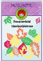 Vorschau - Mal- und Bastelvorlagen - Herbstblätter fürs Fenster (Faltschnitt) - Deckblatt