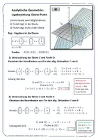 Vorschau - Arbeitsblätter - Mathematik - Lage Ebene-Punkt - Aufgaben, Video, App, etc. - Seite 2