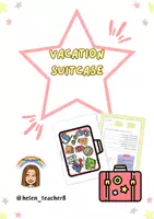 Vista previa - Hojas de trabajo - Vacation suitcase vacation pack - página 1