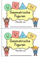 Vorschau - Arbeitsblätter - Geometrische Figuren Miniheft - Geometrische Formen Figuren 2D - 1. Klasse Mathe Geometrie - Seite 1