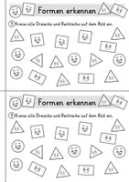 Vorschau - Arbeitsblätter - Geometrische Figuren Miniheft - Geometrische Formen Figuren 2D - 1. Klasse Mathe Geometrie - Seite 3