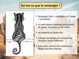 Aperçu - Préparation de séance / Séance complète - Art : Zentangle paysage désertique - Page 3