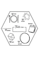 Vorschau - Mal- und Bastelvorlagen - Steckbrief Vorlage Englisch: That´s me (Kooperatives Poster zum Kennenlernen, Waben Poster, Gemeinschaftsbild, Schulstart) - Seite 2