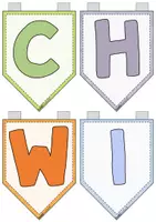 Vorschau - Mal- und Bastelvorlagen - Herzlich Willkommen - Wimpelkette / Wimpel Klassenzimmer - Seite 3