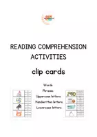Aperçu - Apprentissages en autonomie - Reading comprehension activities. Clip cards - Page de couverture