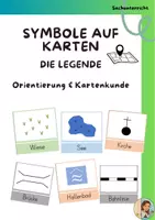 Vorschau - Arbeitsblätter - Materialpaket räumliche Orientierung und Karten - Seite 1