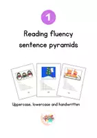Aperçu - Apprentissages en autonomie - READING FLUENCY SENTENCE PYRAMIDS 1 - Page de couverture