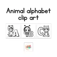 Aperçu - Cliparts/Visuels - Free animal alphabet clip art - Page de couverture