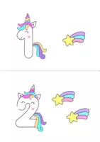 Aperçu - Feuilles d'exercices - Unicorn class decoration - Page 1
