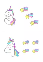 Aperçu - Feuilles d'exercices - Unicorn class decoration - Page 2