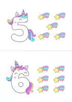 Aperçu - Feuilles d'exercices - Unicorn class decoration - Page 3