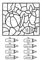 Vorschau - Arbeitsblätter - Lámina para colorear Verano - 4 láminas para colorear (español) - Seite 2