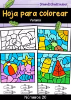 Vorschau - Arbeitsblätter - Lámina para colorear Verano - 4 láminas para colorear (español) - Deckblatt
