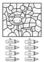 Vorschau - Arbeitsblätter - Lámina para colorear de Animales - 4 láminas para colorear (español) - Seite 3