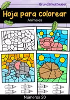 Vorschau - Arbeitsblätter - Lámina para colorear de Animales - 4 láminas para colorear (español) - Deckblatt