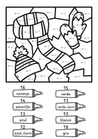 Vorschau - Arbeitsblätter - Lámina para colorear Invierno - 4 láminas para colorear (español) - Seite 3