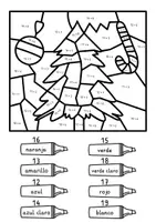 Vorschau - Arbeitsblätter - Lámina para colorear Invierno - 4 láminas para colorear (español) - Seite 1