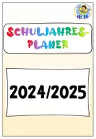Vorschau - Anderer Materialtyp - Digitaler Schuljahresplaner/Lehrer- und Lehrerinnenkalender Schuljahr 2024/2025 - Deckblatt