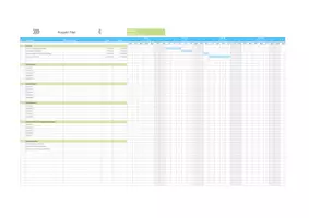 Vorschau - Interaktives Material - Projektplan - Excel Vorlage - Seite 1