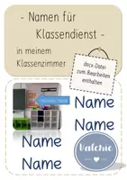 Vorschau - Anderer Materialtyp - Klassenzimmer einrichten - Namen helfende Hände (Klassendienst) - Deckblatt