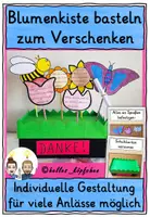 Vorschau - Stundenentwürfe - Muttertag Vatertag Valentinstag - Bastelvorlage Blumenkiste - Deckblatt