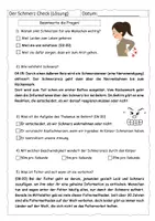 Vorschau - Arbeitsblätter - Quiz zum Schmerz Check (mit Lösung) - Seite 2