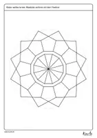 Vorschau - Arbeitsblätter - Mandalas zeichnen mit Fineliner und Lineal - Seite 3